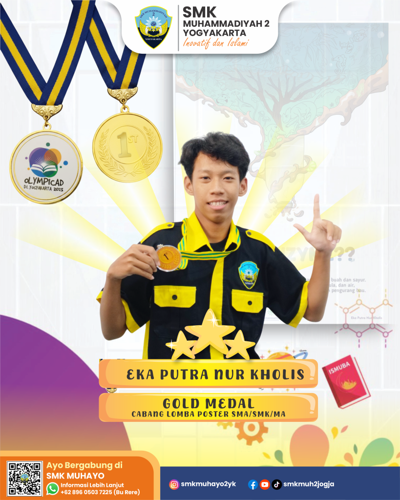 Medali Emas (Gold Medal) pada Olympicad DI Yogyakarta 2025 cabang lomba ...